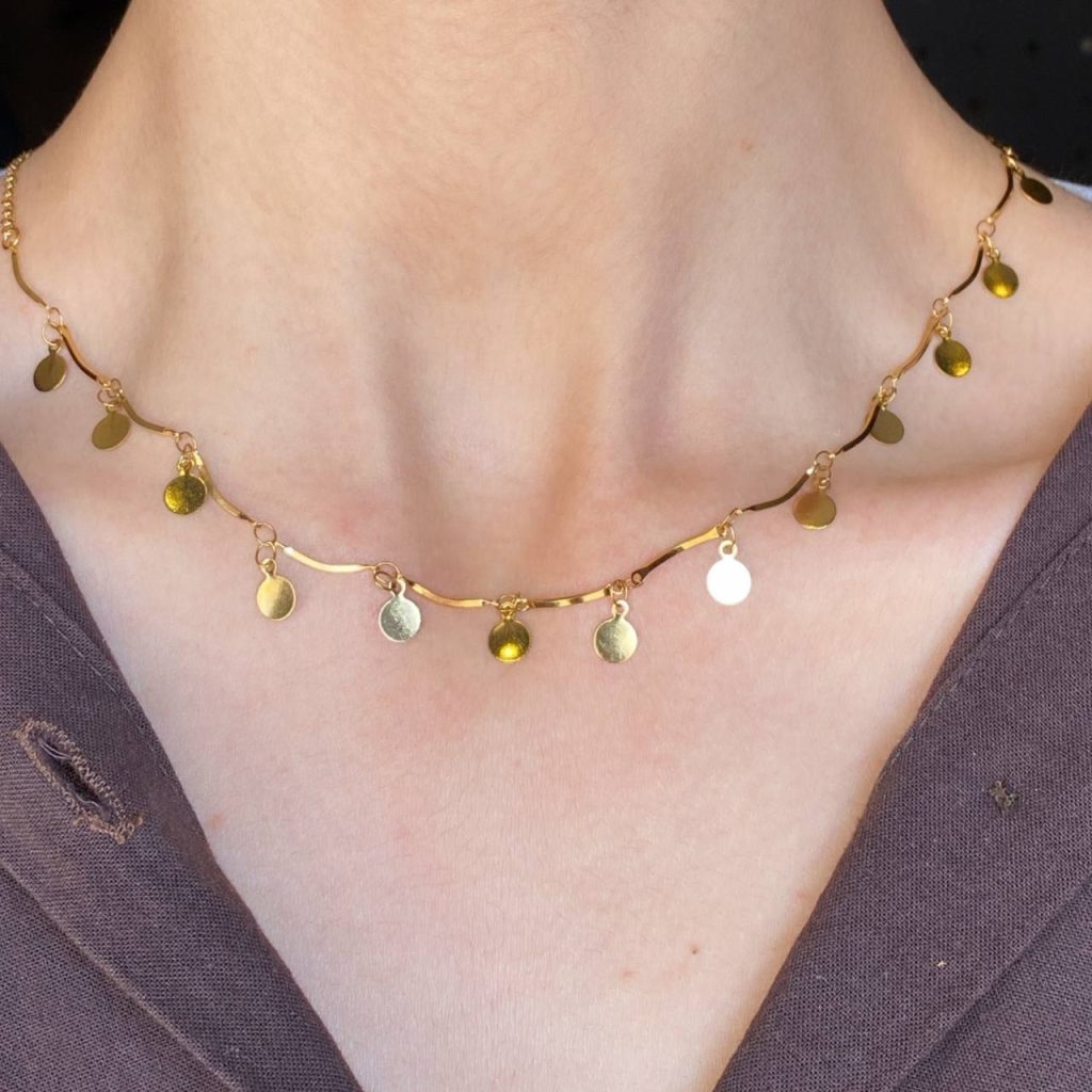 گردنبند coin choker