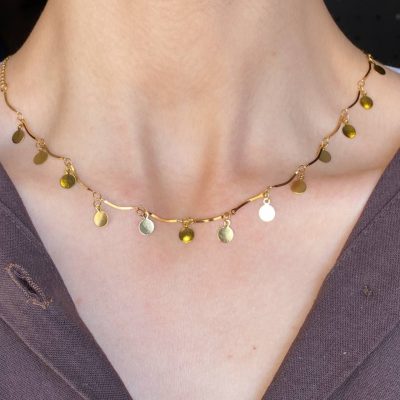 گردنبند coin choker