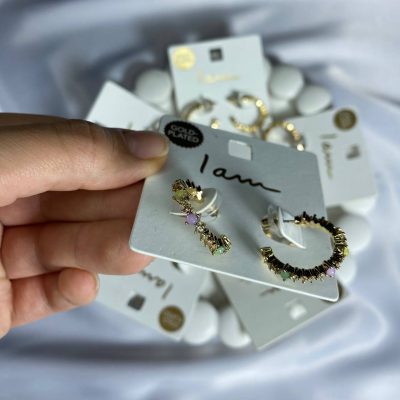 گوشواره آبکاری طلا