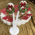 گوشواره کریسمسی پاپیون