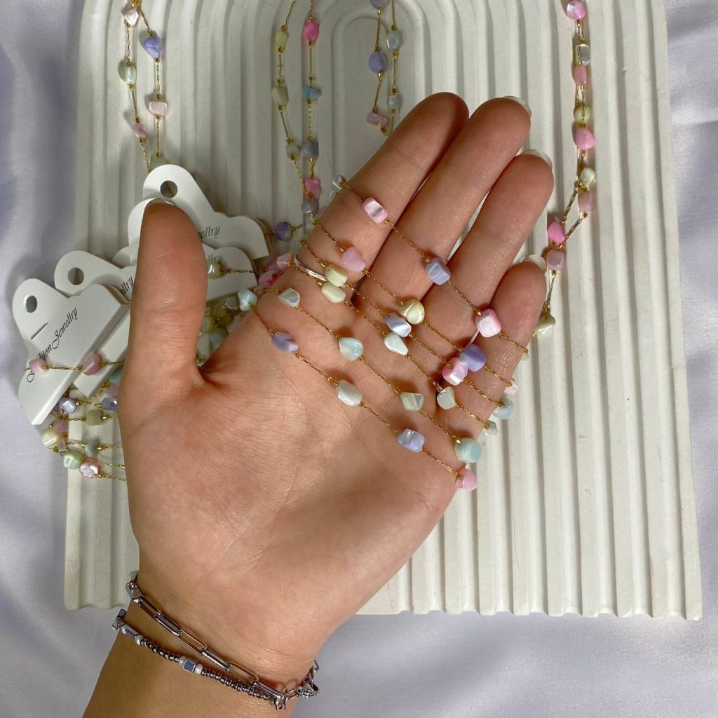 گردنبند سنگ پاستیلی