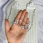 گردنبند مروارید قلب