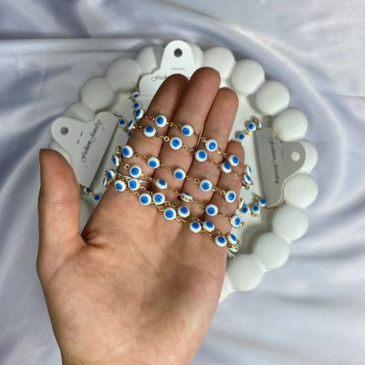 دستبند چشم نظر آبی روشن