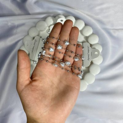 دستبند مروارید قلب