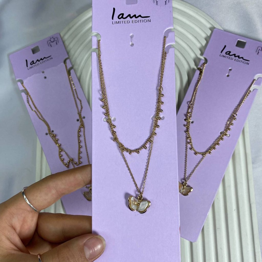 گردنبند دولاین پروانه