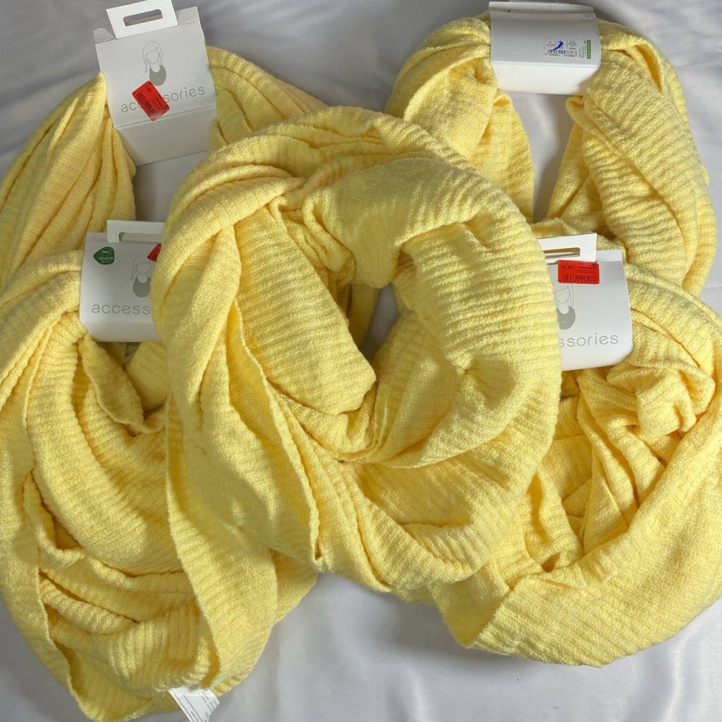 شال رینگی بافت لیمویی
