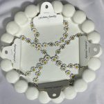 دستبند گل بابونه نقره ای