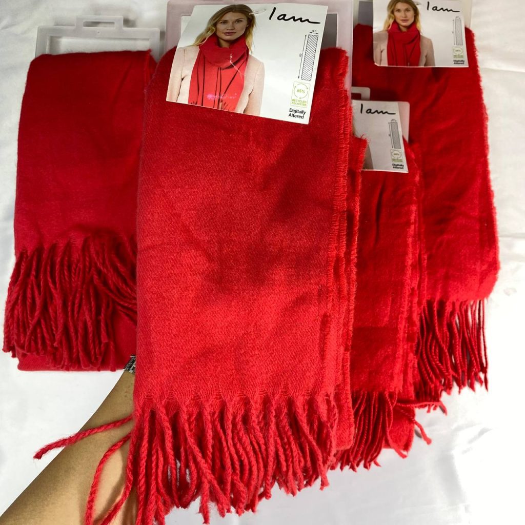 شال موهر قرمز
