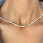 گردنبند مروارید ساده سایز کوچک