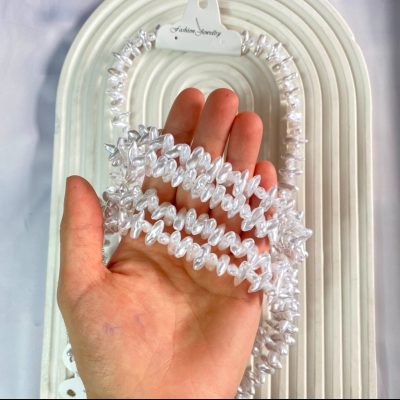گردنبند مرواریدی طرح عاج