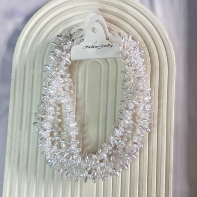 گردنبند مرواریدی طرح عاج
