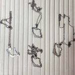گردنبند ایران طرح خلیج فارس استیل