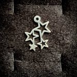 پلاک استیل مینیمال نقره ای  کد 104