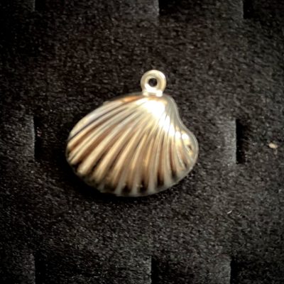 پلاک استیل صدف طلایی و نقره ای
