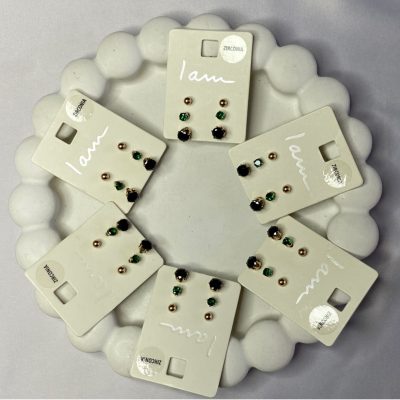 پک گوشواره نگین zirconia