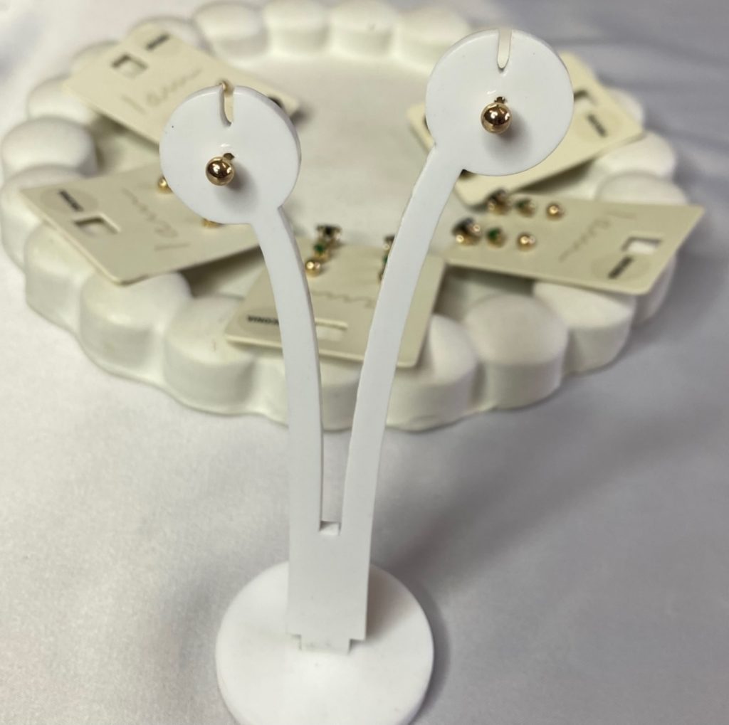 پک گوشواره نگین zirconia