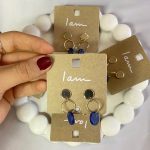 گوشواره آویز رزینی