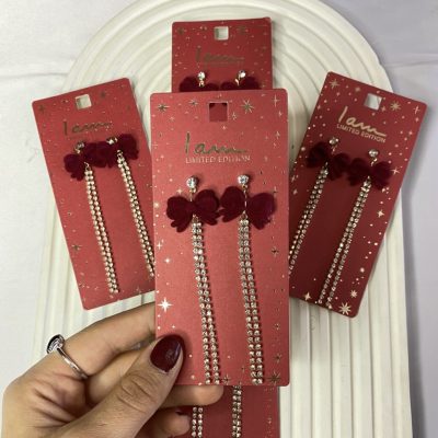 گوشواره پاپیون آویز
