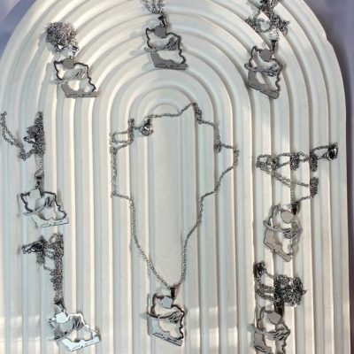 گردنبند استیل ایران (خلیج فارس ) شاین دار