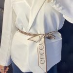 توییلی اسکارف (کمربند ) پارچه ای طرح گوچی رنگبندی