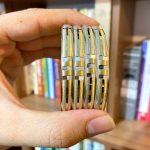 النگو 6-7 میل دو رنگ (طلایی و نقره ای) رنگ ثابت ضمانتی (۵ سال) کد 101