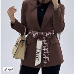 باندانا ( کمربند ) پارچه ای ساتن و نخی  خارجی دیور رنگ بندی