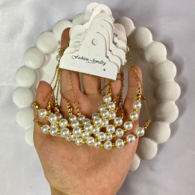 گردنبند. مروارید و گوی