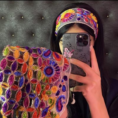 هد بند تابستانه سوزن دوزی کد ۱۱۲