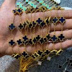دستبند ونکلیف استیل رنگ ثابت رنگ بندی کامل