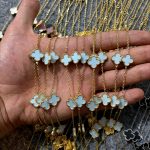 گردنبند ونکلیف استیل رنگ ثابت رنگ بندی کامل کد 101