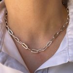 زنجیر نقره دیپلمات 010