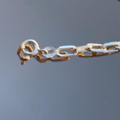 زنجیر نقره دیپلمات تراش 06