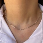 زنجیر نقره دیپلمات تراش 06