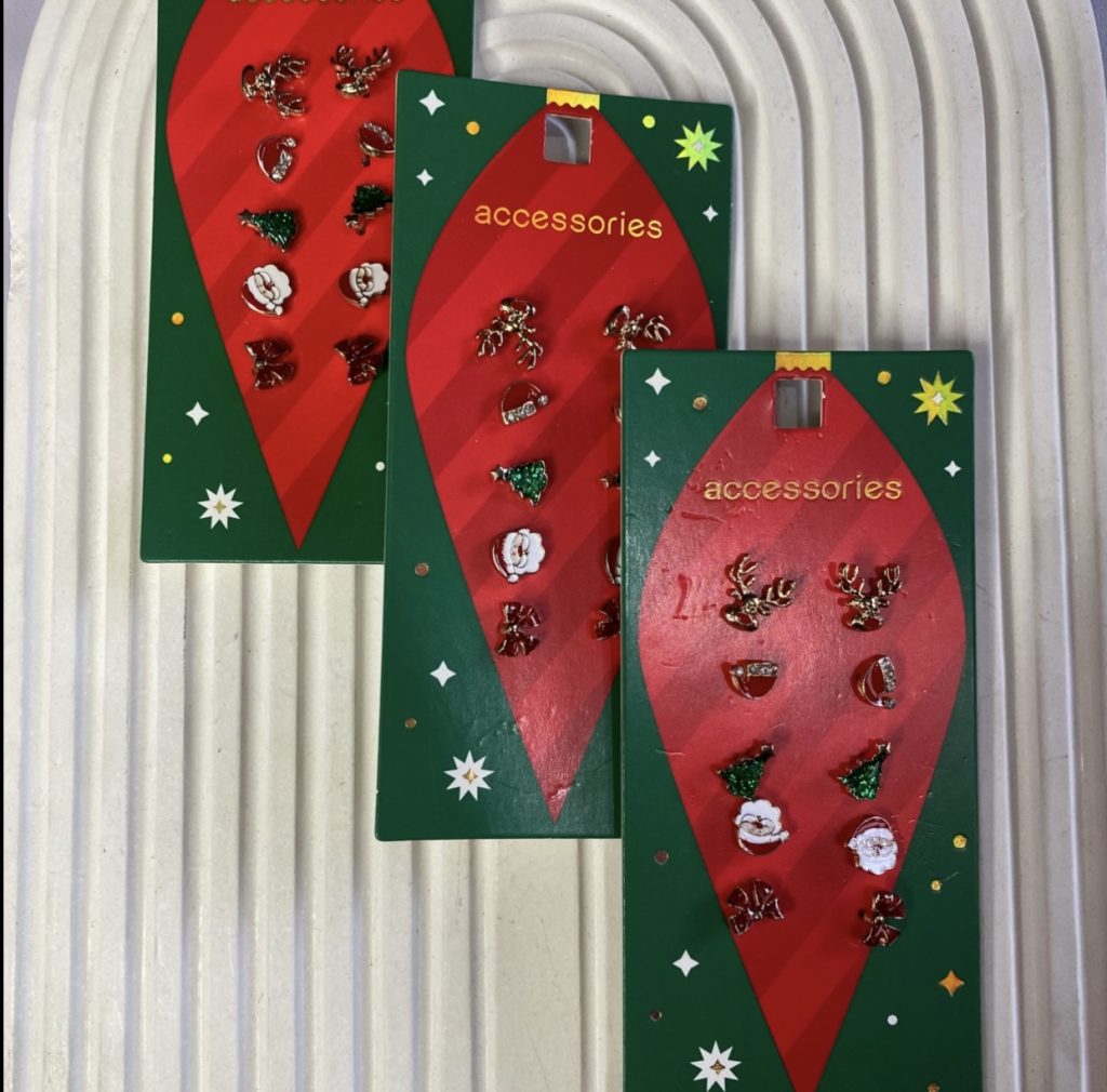 پک گوشواره کریسمسی کد 102