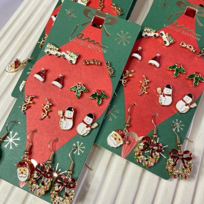 پک گوشواره کریسمسی کد 104