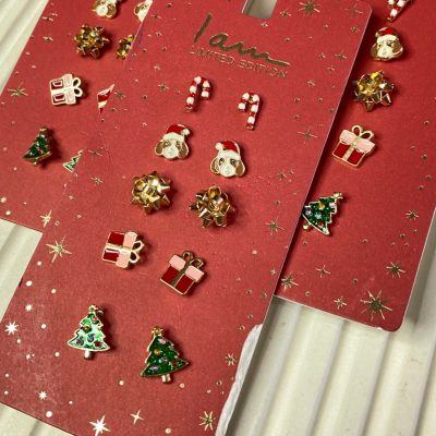 پک گوشواره کریسمسی کد 105