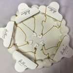 گردنبند استیل رنگ ثابت قلب سفید