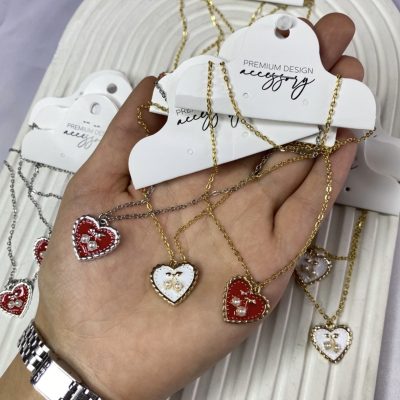 گردنبند قلب و گیلاس