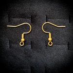 پایه گوشواره استیل عمده نقره ای و طلایی کد 101
