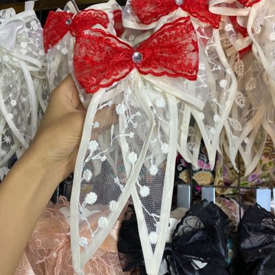 گیره سر پاپیونی گیپور قرمز