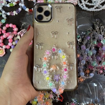 آویز موبایل گل چارم پروانه و ستاره