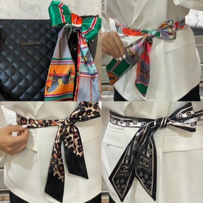 توییلی اسکارف ساتن (کمربند،آویز کیف و…)