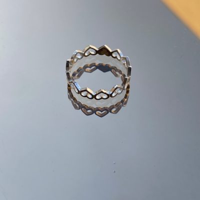 انگشتر قلب نقره