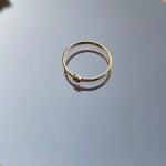 انگشتر نقره تک نگین آبکاری طلا