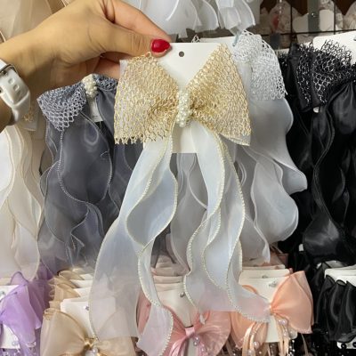 گیره مو پاپیونی زنبوری رنگ بندی انتخابی