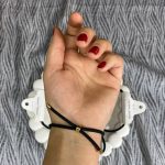 دستبند ونکلیف طنابی مشکی