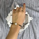 دستبند ونکلیف طنابی مشکی