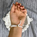 دستبند ونکلیف طنابی سفید