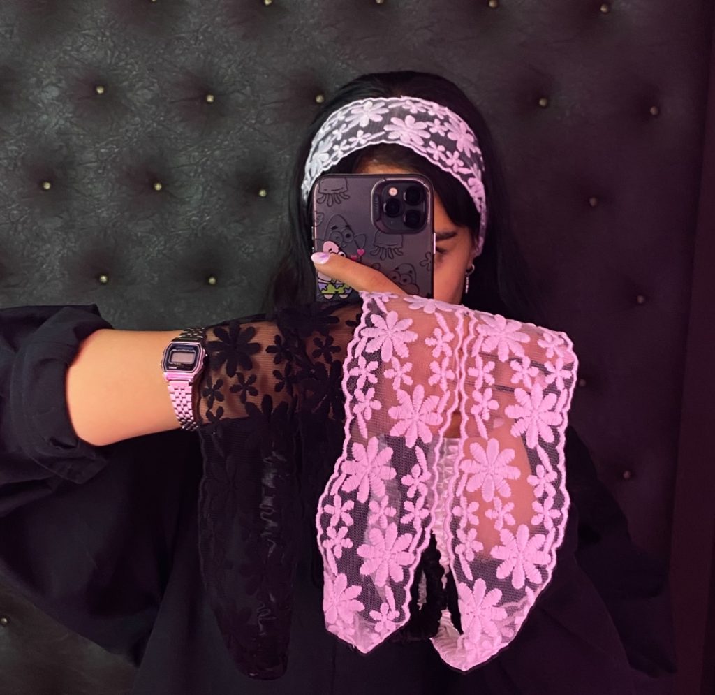 هد بند تابستانه تور طرح گل