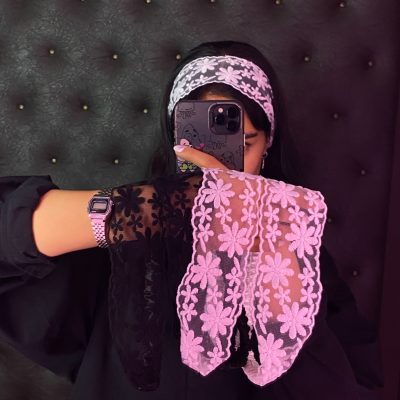 هد بند تابستانه تور طرح گل